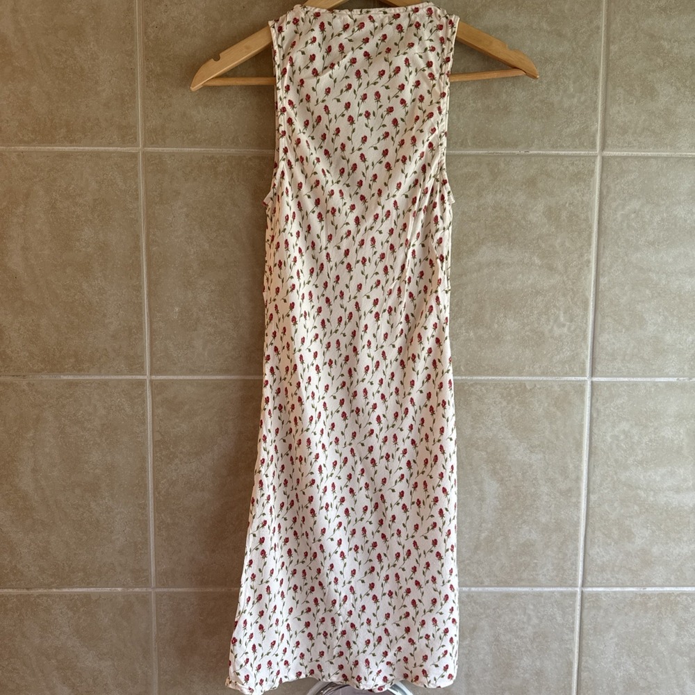 Reformation Calix Ivory Madison Floral Mini Dress Size Small Fairy Coquette Grad - Picture 8 of 16
